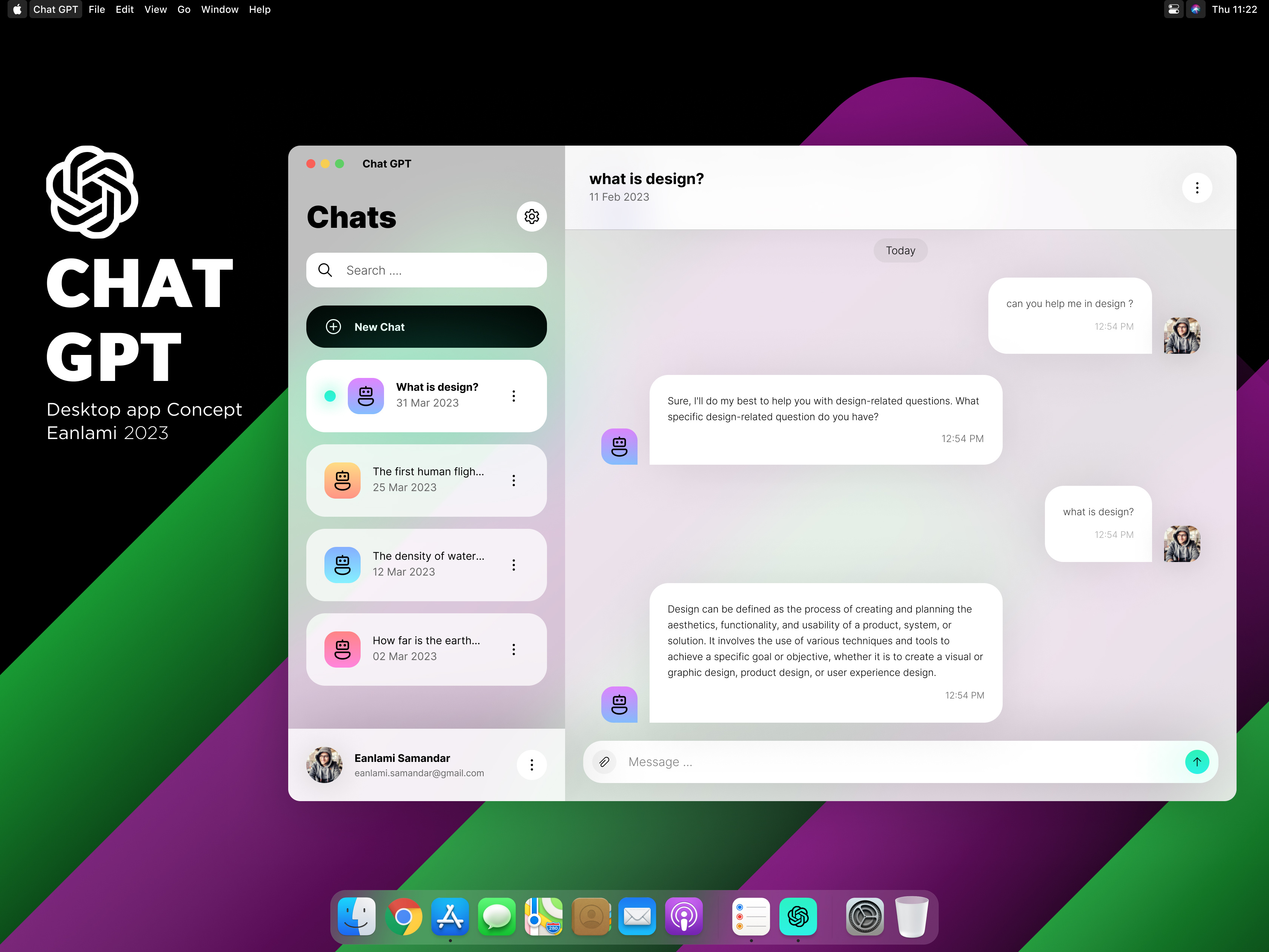 GPT-Chat: The Desktop App for Smart Conversations by Eanlami Samandar