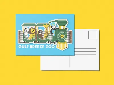 Animal Train adobe animals character character design design family giraffe gorilla graphic design illo illustration kidlitart lion postcard school sloth train vector zebra zoo