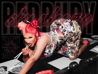 "RED RUBY DA SLEEZE" | NICKI MINAJ (CONCEPT COVER ART DESIGN) want cover art