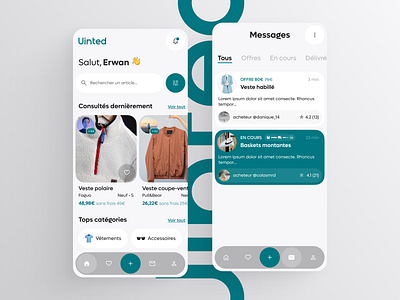 App exploration #1 - Vinted app brand cloth clothes clothing design particular services ui ux vinted