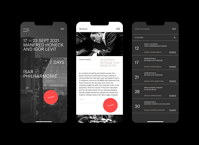 Concert Hall ✳︎ Exploration branding exploration mobile ui