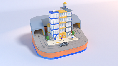Uber City Exploration 3d animation c4d character cinema 4d city design octane render uber