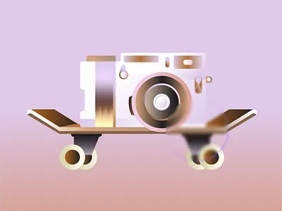 PHOTO 2d art clean geometric gradient illustration illustrator minimal modernillustration objects pastels photo photography retro skateboard ui vector vectorillustration