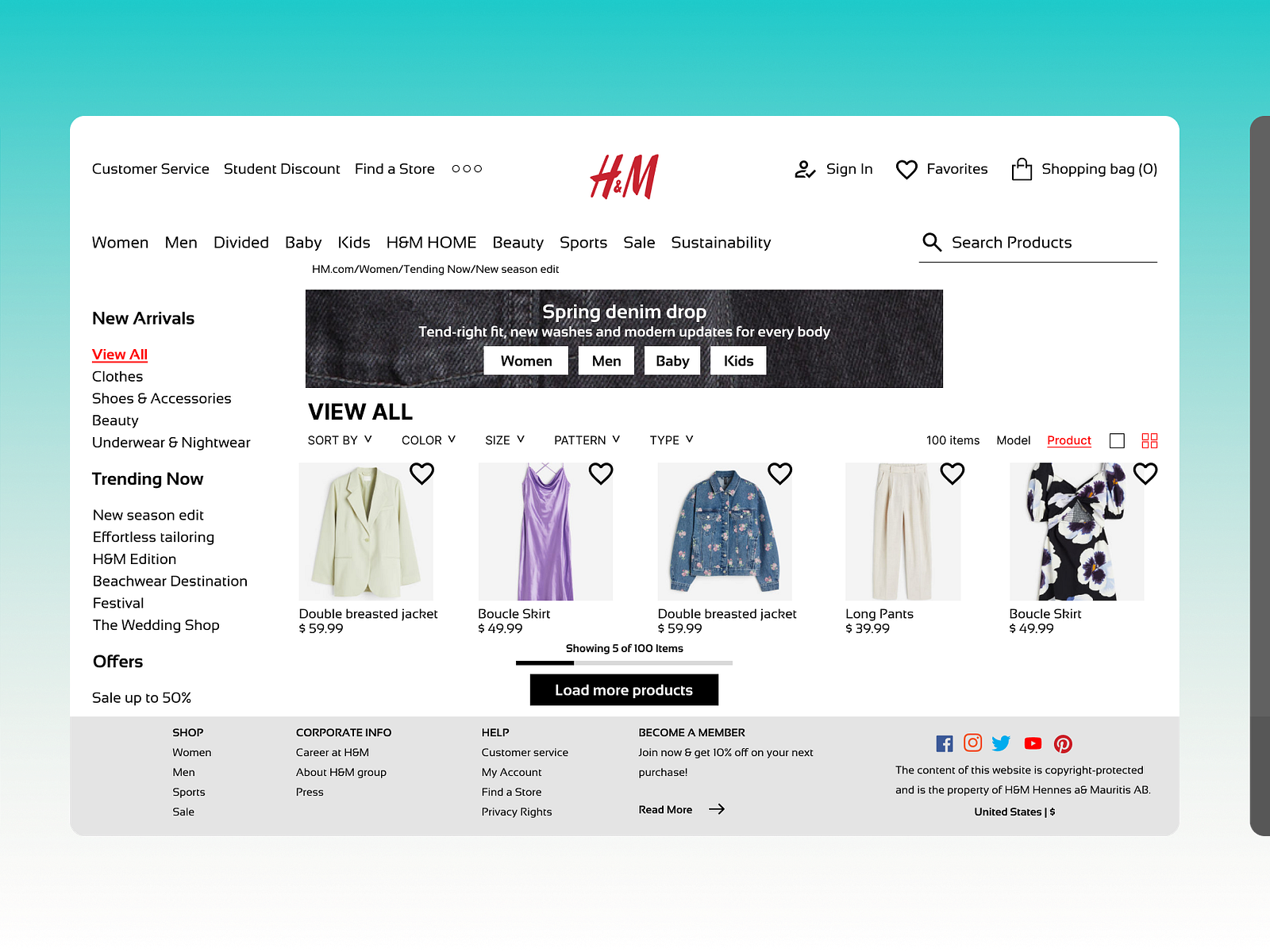 h-m-website-by-laiba-usman-on-dribbble