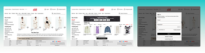 H & M Website figma h m website ui web design