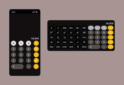 Calculator | Daily UI Challenge | Day 004 app design ui