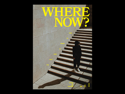 WHERE NOW? /405 clean design modern poster print simple type typography