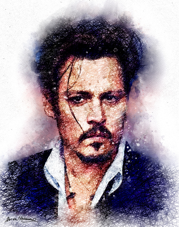 Johnny Depp by Xavier Marchand on Dribbble