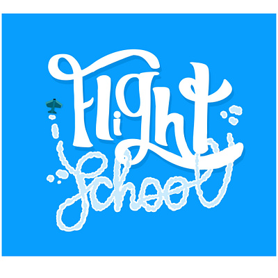Logo Proposal for a Kid’s Movie airplane branding clouds film flight illustration logo movie school