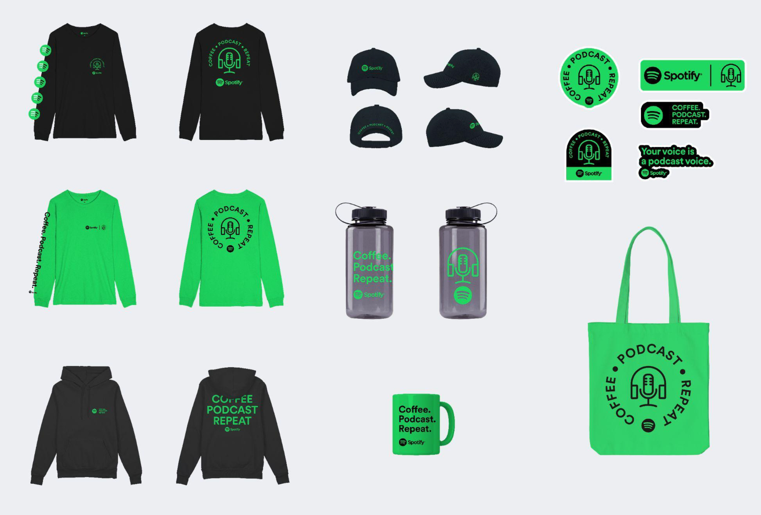 Spotify Studios 2022 Podcast Creator Swag apparel design merchandise podcast spotify