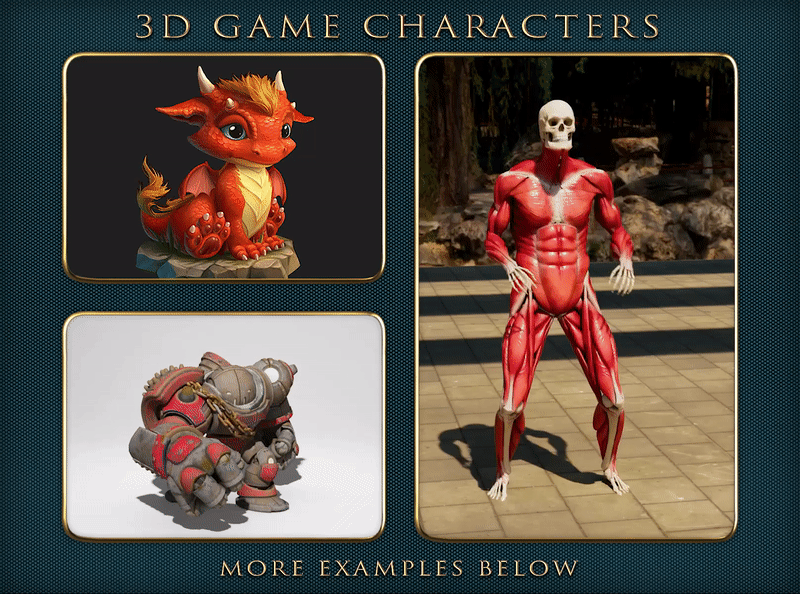 3D Game Characters Design and Animation 3d animation 3d game art 3d model 3d modeling 3d sculpting 3d texturing animation character animation character design character development character modeling game art game design