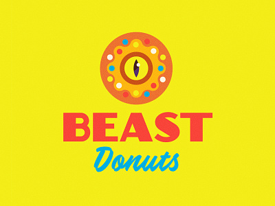 Beast Donuts (Logo Design) art direction design graphic design illustration logo pantone typography
