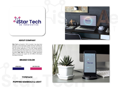 "iStar Tech" Logo adobe illustrator branding design graphic design logo logo design marketing tech logo