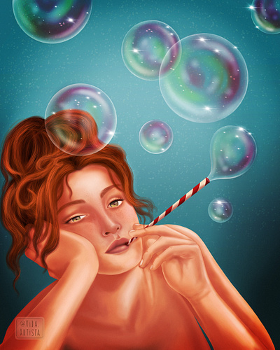 Bubbles art design digital digitalart drawing illustration