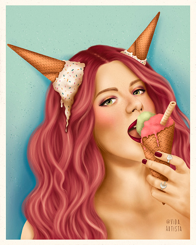 Ice Ice (cream) baby art design digital digitalart drawing illustration sketch