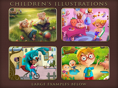 Children's Illustrations 2d art 2d illustration child illustration childrens book illustration childrens literature digital illustration drawing landscape illustration people illustration storybook