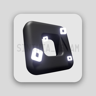 3D Icon/Logo Roblox 3d 3d design 3d icon 3d logo blender branding design graphic design icon illustration illustrator logo photoshop ui