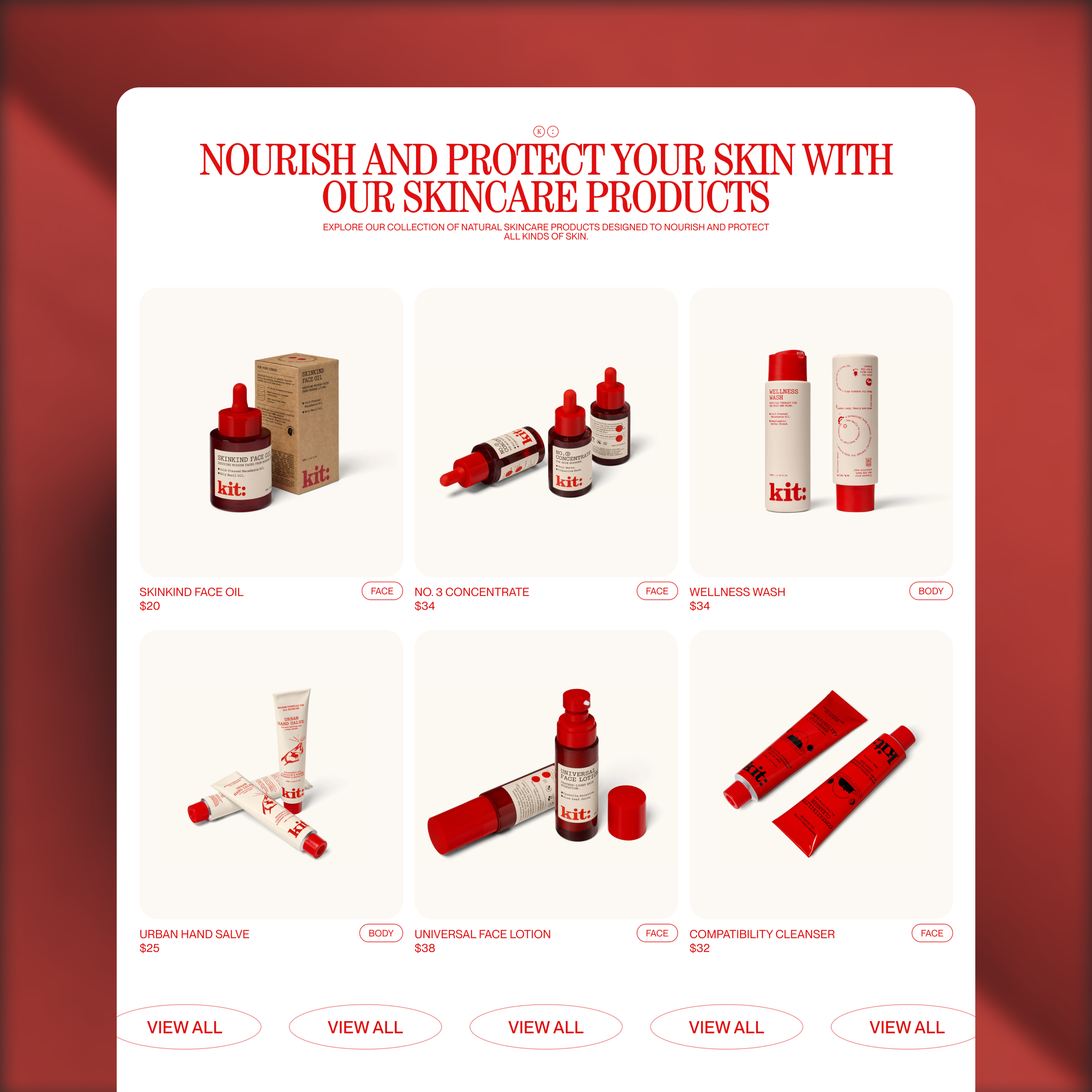 Beauty Company Homepage beauty branding design ecommerce editorial hero home homepage minimal modern shop skincare type typographic typography ui