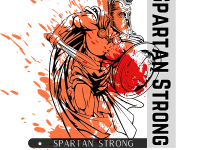 Spartan Strong app branding design graphic design illustration logo typography ui ux vector