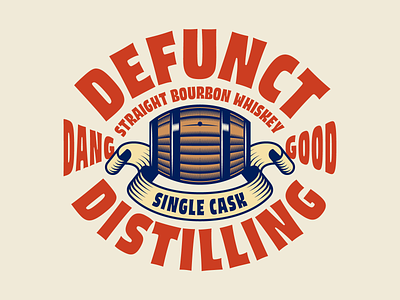 Barrel of Fun 🥃 badge barrel bourbon branding composition design distillery distilling illustration lockup patch rye simple typography vector whiskey