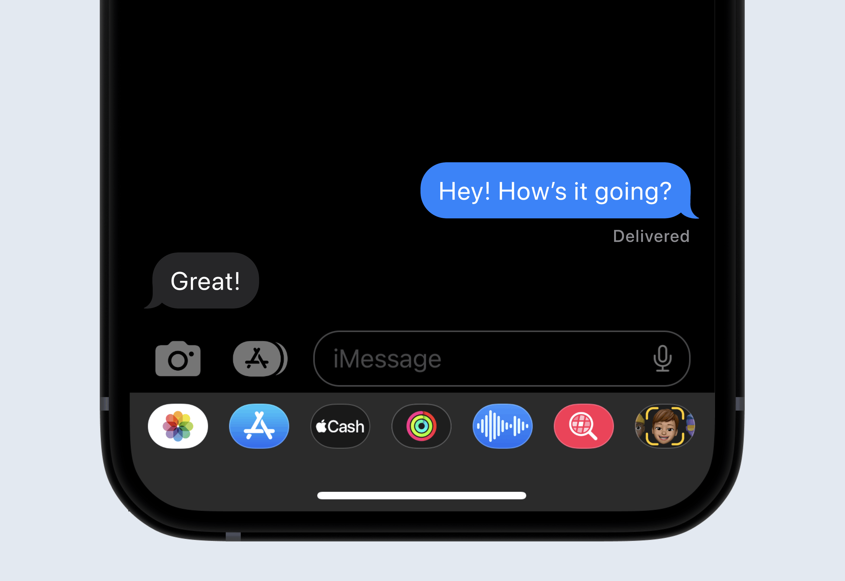 iMessage speech-to-text animation animation app design imessage iphone message prototype speech speech to text text typing ui ux voice