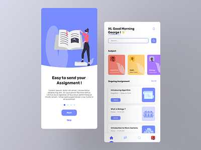 Learning App UI Design design figma illustration learning app learning app ui mobile design ui ux