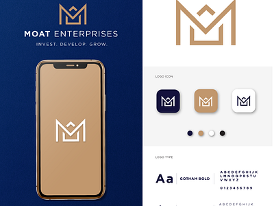 Logo Concept - MOAT ENTERPRISES app branding design graphic design icon logo