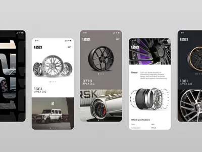 1221 mobile UI behance brand brand identity branding design graphic design logo mobile ui