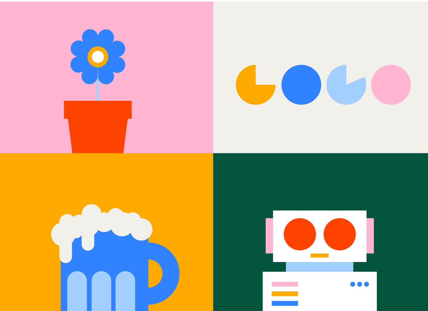 Thrive Digital Illustrations branding design graphic design illustration vector