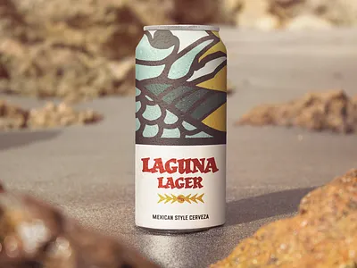 Laguna Lager beer branding brewing design graphic design illustration packaging