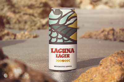 Laguna Lager beer branding brewing design graphic design illustration packaging