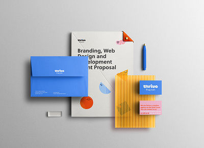 Thrive Digital branding design graphic design illustration logo typography