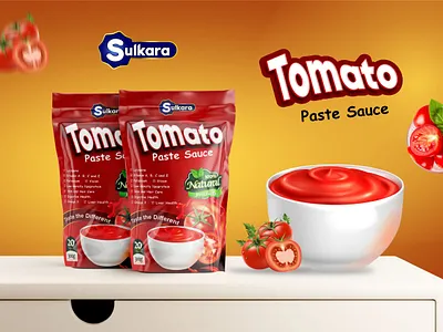 Tomato Sauce Pouch. branding graphic design mockup organic packaging pouch print design tomato
