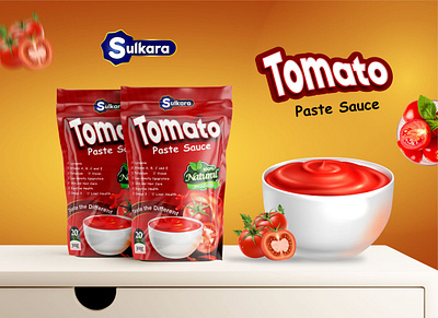 Tomato Sauce Pouch. branding graphic design mockup organic packaging pouch print design tomato