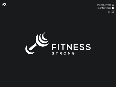 FITNESS STRONG app branding design fitness icon fitness logo fitness strong icon illustration letter logo minimal ui vector