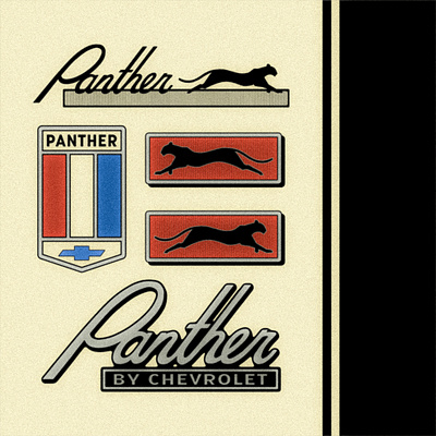 Panther automotive badge design car classic design graphic design logo script vintage