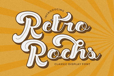 Free Classic Display Font - Retro Rock old font script font