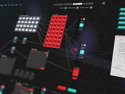 HExaYell0w adobe after effects adobe illustrator animation computer animation fui futuristic interface motion graphics sci fi space ui ui animation