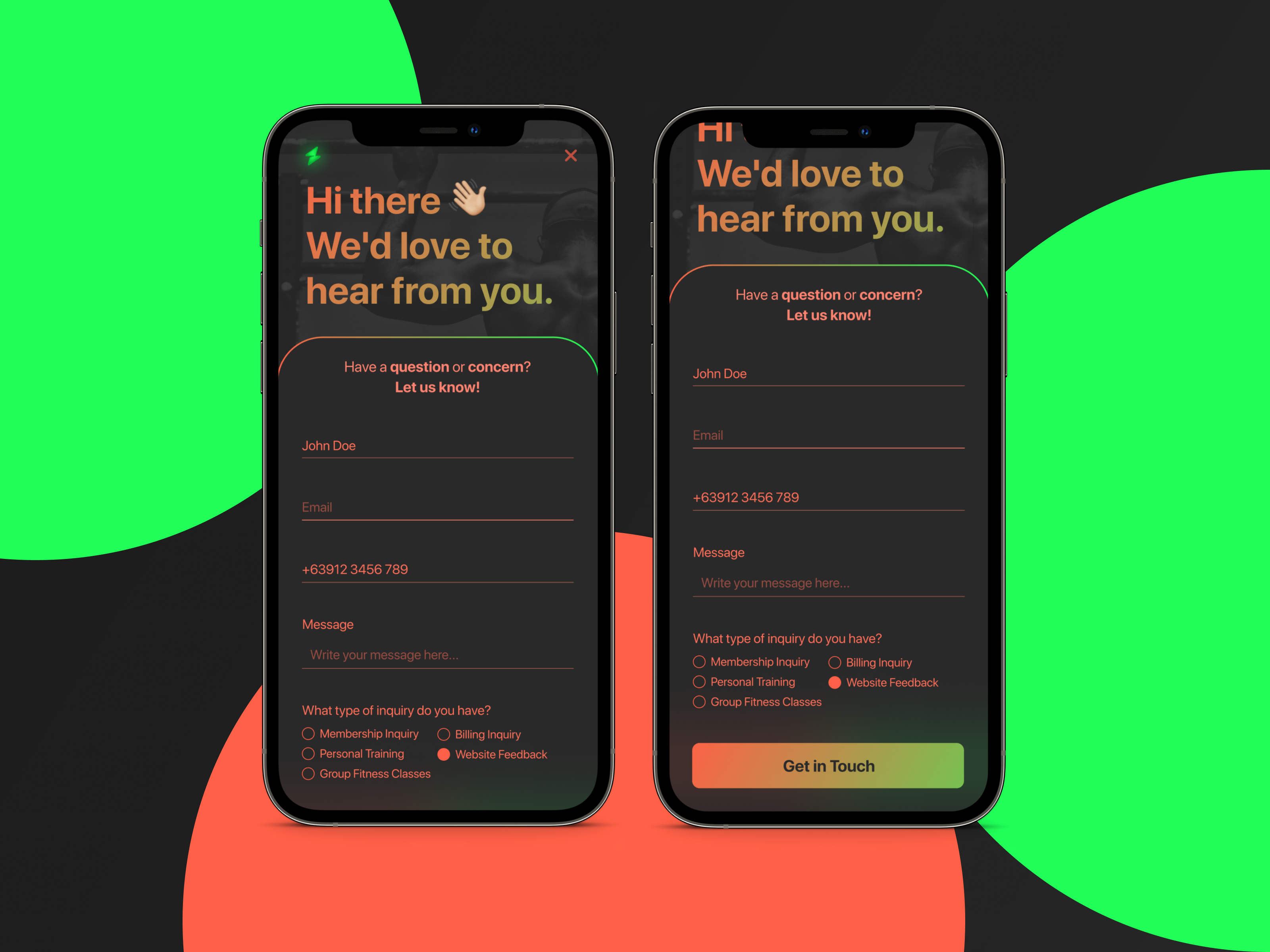 Contact Form - Daily UI: 001 app design ui