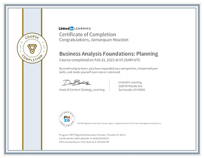 Business Planning Certification