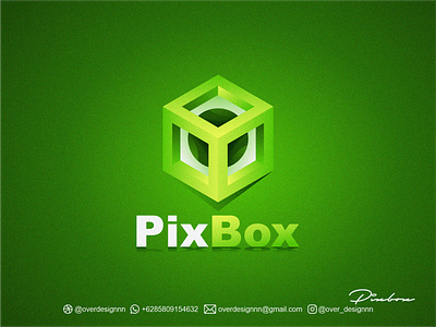 Pix Box Logo box branding design gaming graphic design identity illustration logo mark tshirt vector