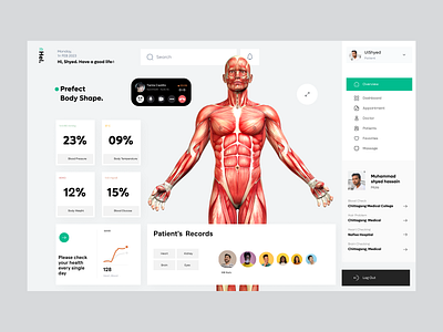 Medical Health Software Design Version 2 admin panal dashboard dashboard design dashboard ui landing page landing page design shyed trendy ui uishyed ux web web design website website design