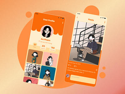 Daily UI #006 - User Profile app branding design graphic design illustration logo typography ui ux vector