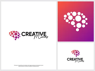 Creative Minds | Community - Digital Agency - Brain & Tech Logo ai artificial intelligence brain logo brand identity branding community creative designbox digital agency genius graphic design innovation logo mehedi islam mind modern logo smart tech logo technology web design