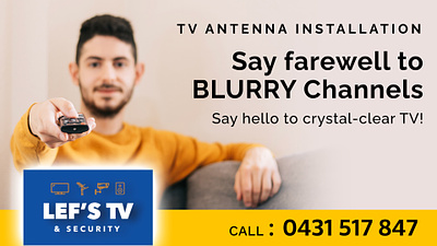 Say farewell to blurry channels - TV Antenna Installation australia binge watching clear picture crystal clear tv free to air melbourne movie night tv antenna installation weekend vibes