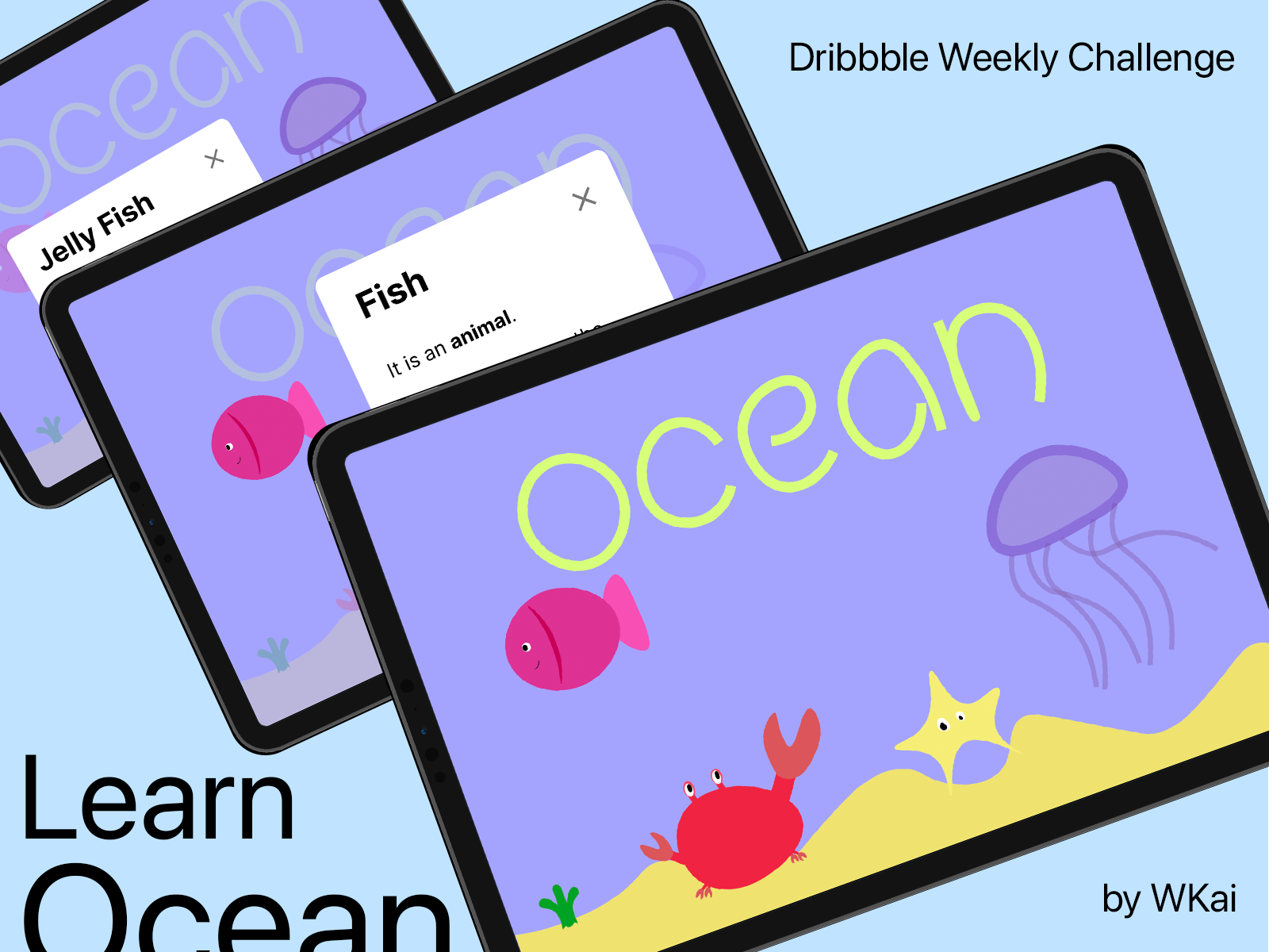 Learn Ocean book app UI by Teo Wen Kai on Dribbble