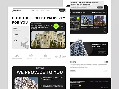 Real Estate Website Design animation best ui home ui home website landing page real estate real estate ui real estate ux real estate web design real estate website ui design web design