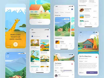 Travel Mobile App homepage mobileapp travelapp ui uiux