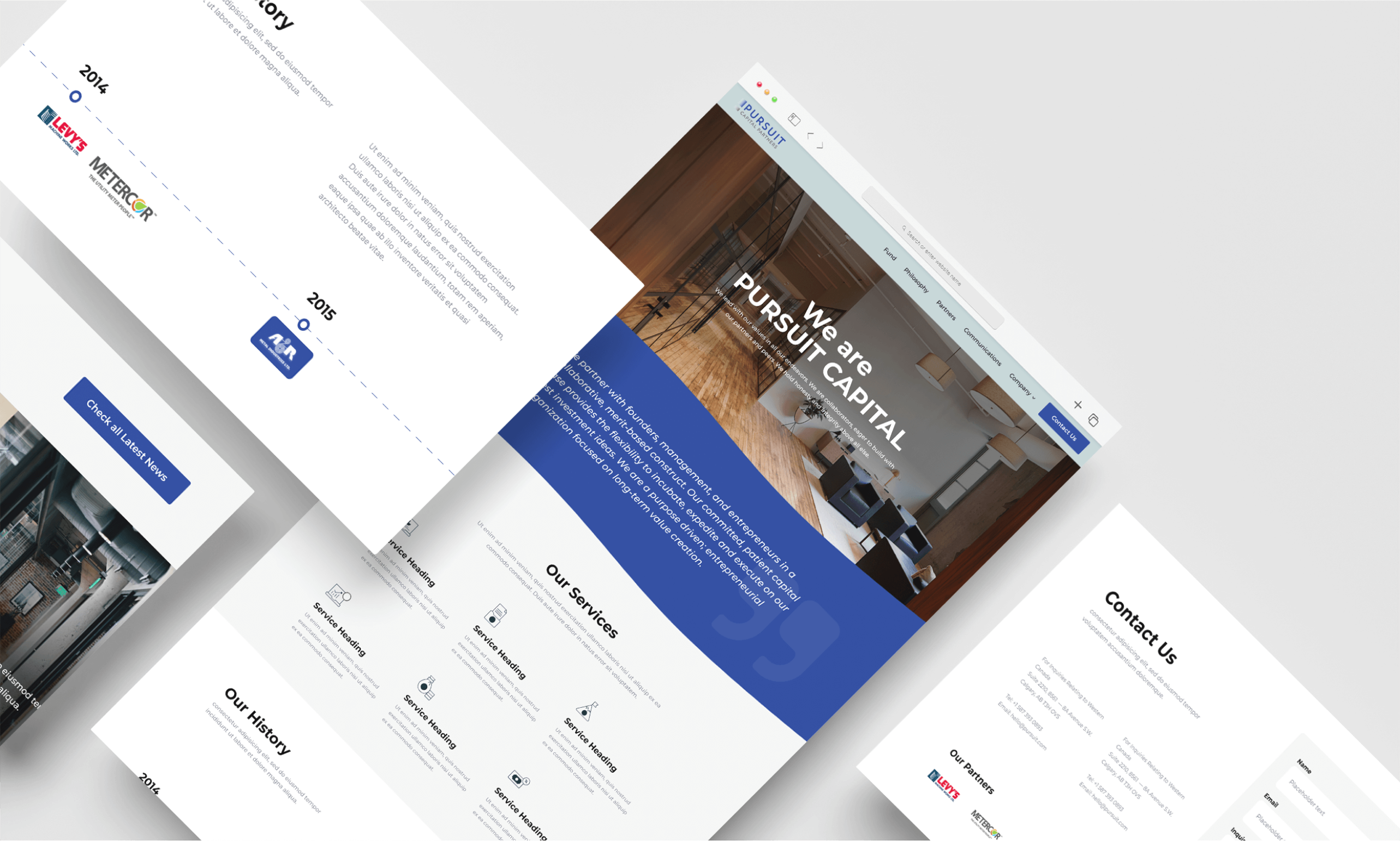 Pursuit - Website Design branding design hubspot icons ui uiux website design