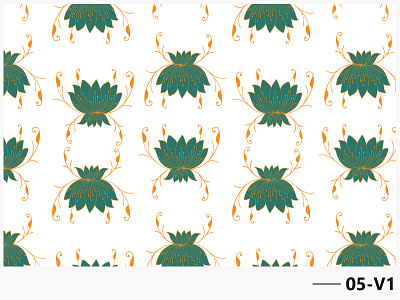 Repeat Pattern 05 adobe illustrator design fabric design graphic design handdrawn illustration lotus motif pattern a day pattern art patterns repeat pattern repeating pattern repeatpattern seamless seamless pattern surface pattern surfacedesign